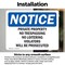 Signmission Private Property No Trespassing No Loitering OSHA Notice Sign, Vinyl Decal, 10in W x 7in L, 2PK OS-2PACK-NS-D-710-L-17847 - alternate 6